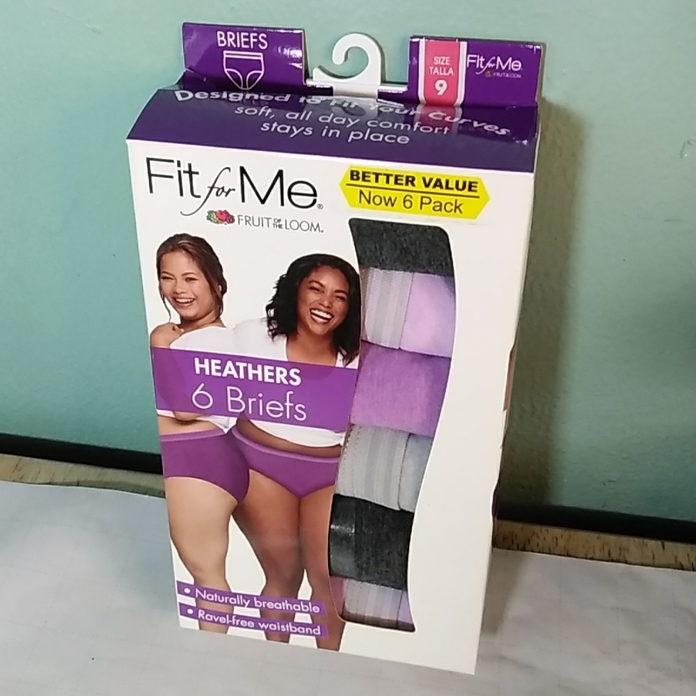 #271 Fit for me Size 9 Briefs "Heather's"